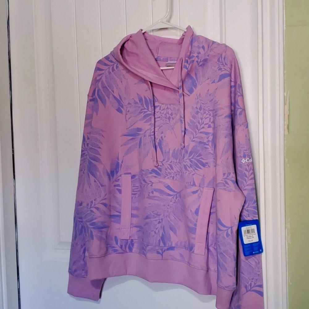 COLUMBIA WOMEM'S 2X SLACK WATER FRENCH TERRY HOODIE